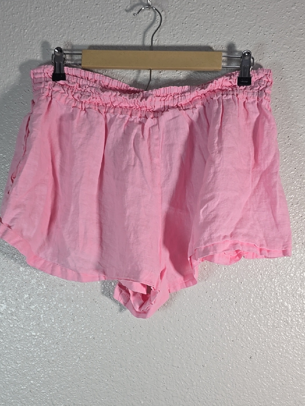 Anthropologie Light Pink Elastic Waist Casual Shorts - Picture 5 of 6